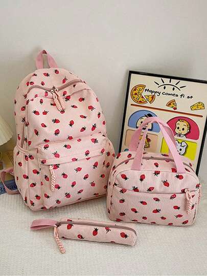 حقيبة ظهر زهرية متعددة الاستخدامات للمرأة، مقاومة للماء، حقيبة مدرسية عيد الحب