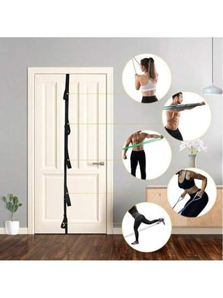 1 قطعة أشرطة مقاومة للباب ، بدون ثقب أو تركيب، جهاز المساعدة المنزلية للياقة البدنية ، معدات تمرين محمولة