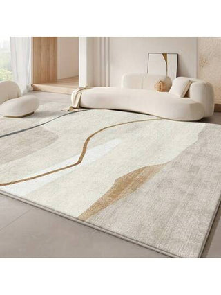 سجادة منطقة ذات نقشة خطوط 1 قطعة، تصميم متدرج كبير للغرفة المعيشية وغرفة النوم والمدخل والمطبخ والدراسة والمكتب ، من مواد ناعمة فاخرة ، بأحجام مختلفة ، سجادة ديكورية منزلية ، حصيرة خارجية ، حصيرة حديقة