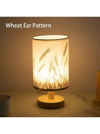 قطعة واحدة، مصباح طاولة حديث من الكتان الشمالي لغرفة النوم، مصباح مكتب خشبي بتقنية LED، 3 ألوان إضاءة للمنضدة الجانبية، مصباح ليلي قابل للشحن عبر منفذ USB، غطاء مصباح كتاني/أصفر، إكسسوار إبداعي