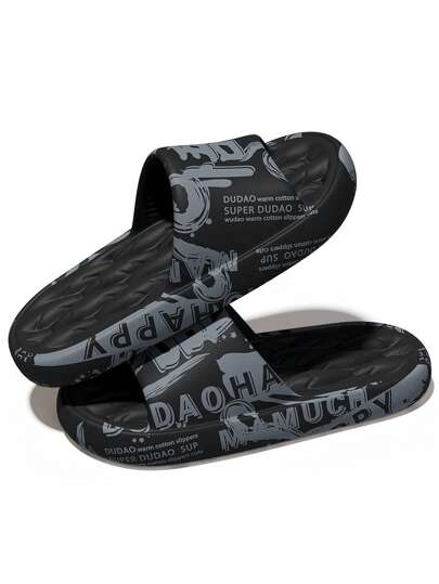 صنادل صيفية مصممة بطباعات أنيقة، صنادل لامرأي والرجل مريحة و غير انزلاقية من خامة EVA الناعمة، مقاس كبير من 48 إلى 49