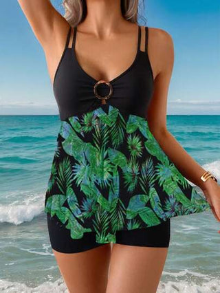 طقم تانكيني حريمي Swim Lushoire 2 قطعة مجموعة بكيني للشاطئ والعطلة، لموسم الربيع والصيف، ناضجة وساخنة البيع