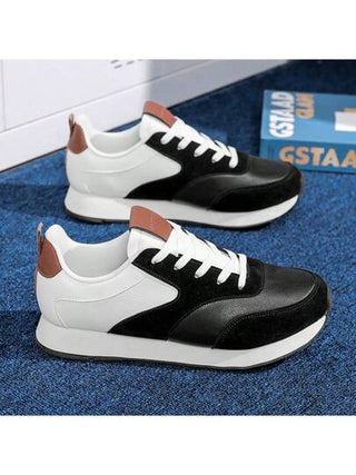 WANWEISI أحذية رجالية كاجوال جديدة قابلة للتنفس ومضادة للانزلاق، خفيفة الوزن وذات وبطانة ناعمة لركض والسفر وتخفيف الصدمات، أحذية رياضية برقبة مسطحة ومضادة للانزلاق لأسلوب الحياة