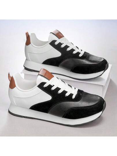 WANWEISI أحذية رجالية كاجوال جديدة قابلة للتنفس ومضادة للانزلاق، خفيفة الوزن وذات وبطانة ناعمة لركض والسفر وتخفيف الصدمات، أحذية رياضية برقبة مسطحة ومضادة للانزلاق لأسلوب الحياة