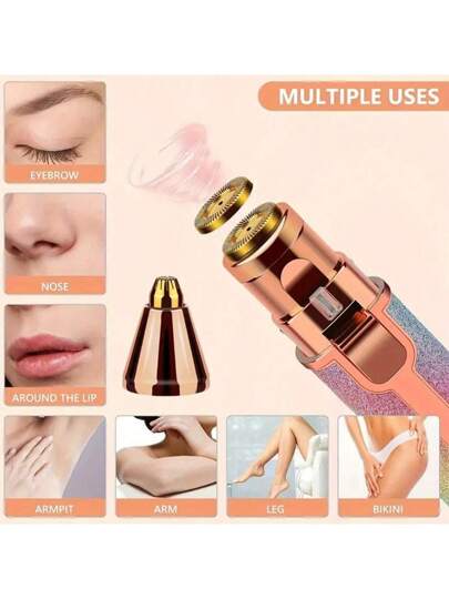 جهاز حلاقة الأنف والشعر الكهربائي 2 في 1 ، مقص لحلاقة الأنف ، أداة إزالة شعر الأنف ، جهاز إزالة الشعر الوجهي 2 في 1 ، ماكينة حلاقة الحواجب ، إزالة شعر الوجه ، ماكينة حلاقة الحواجب الكهربائية ، جهاز إزالة الشعر بدون ألم ، جهاز إزالة الشعر قابل للشحن...