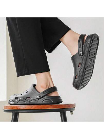 أحذية رياضية خفيفة الوزن كاجوال متنفسة، معلقة بدون ربط، صنادل طبيعية لإستخدام الداخلي/الخارجي