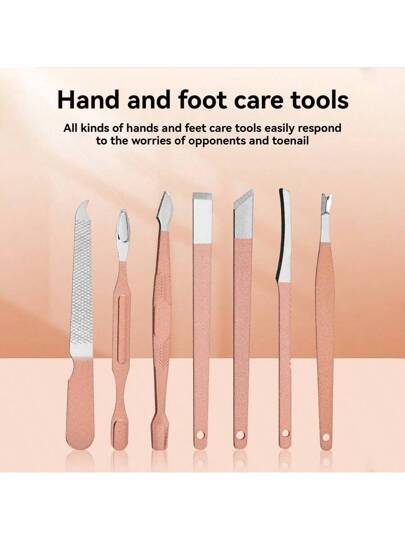 طقم معالجة الأظافر، مجموعة قصارة الأظافر من الفولاذ المقاوم للصدأ،طقم احترافي لرعاية الوجه واليد والقدم وأدوات العناية بالأظافر مع حافظة من الجلد للسفر