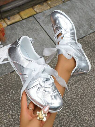 حذاء باليه مسطح مع فيونكة رقيقة القاع 2025 الجديد، أحذية نسائية عصرية متعددة الاستخدامات للربيع/الصيف ، أحذية بانجلينا ماري المسطحة