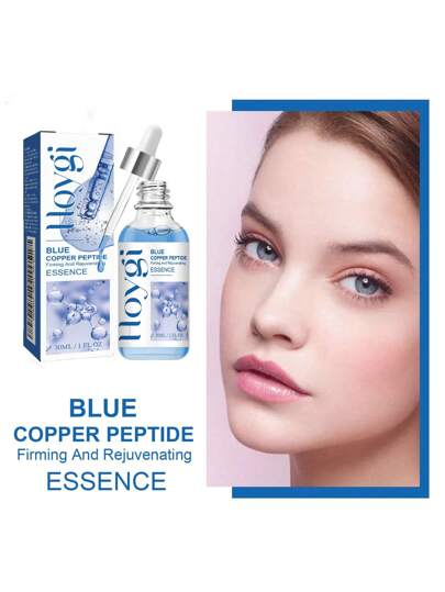 30 مل جوهر مرطب مسمع أساس من الأساسيات النحاسية الزرقاء، مرطب ومنعش، يقلل من خطوط الشيخوخة، يغذي البشرة، يوحد لون البشرة، جوهر للوجه مدمج، مناسب لجميع أنواع البشرة