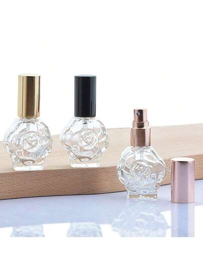 3/5/15 قطعة رذاذ عطر وردي قابل للحمل 10 مل، قنينة عطر صغيرة زجاجية قابلة لإعادة التعبئة، موزع عينات مستحضرات التجميل