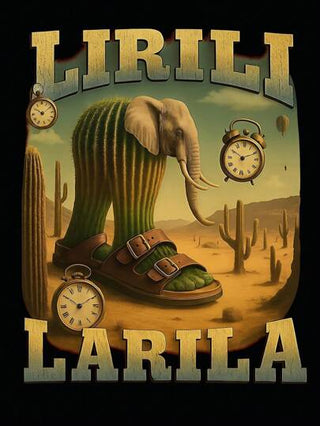 قميص تي شيرت كاجوال للرجال من نوع لير لاريلا بطباعة فيل مضحكة، تي شيرت الهيب هوب غير القانوني، تي شيرت بطباعة الفيل والكاكتوس، تي شيرت جرافيك سريالي، تي شيرت بطبعات فريدة وفنية تصميم بسيط، تي شيرت أسود كاجوال، تي شيرت بطبعات شارع على الرقبة المستديرة قصير