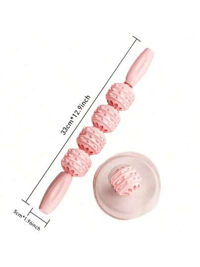 قطعة واحدة عصا أبيض/وردي/أزرق/أخضر لتخفيف التوتر العضلي، صلابة عالية، محمول متعدد الوظائف للضغط على نقاط اليد لاسترخاء العضلات للياقة البدنية