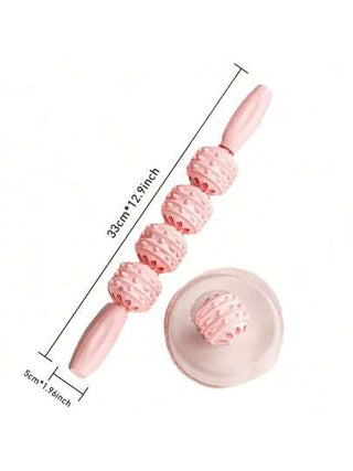 قطعة واحدة عصا أبيض/وردي/أزرق/أخضر لتخفيف التوتر العضلي، صلابة عالية، محمول متعدد الوظائف للضغط على نقاط اليد لاسترخاء العضلات للياقة البدنية