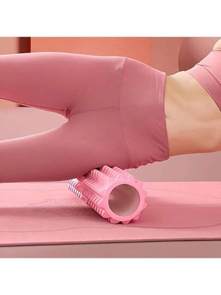 1 قطعة رول تدليك من الفوم، أسطوانة يوغا مجوفة معدات اللياقة البدنية لتدليك العضلات والعلاج الطبيعي وتأهيل الرياضيين