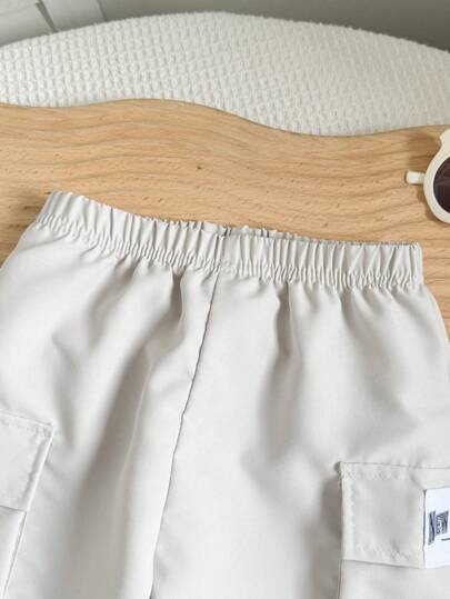 بناطيل طويلة كاجوال عصرية للأولاد، خفيفة الوزن وملائمة، تصميم جيوب، مناسبة للإطلالات اليومية، للربيع/الصيف