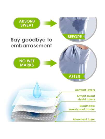 50 قطعة من وسادات منطقة الإبط مانعة للعرق فائقة الامتصاص والرقة لممارسة الرياضة والتنزه والاستخدام اليومي
