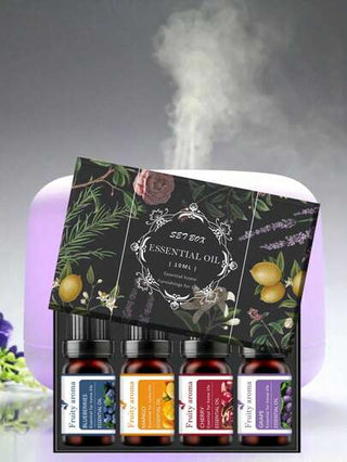 مجموعة مكونة من 4 زيوت أساسية عالية الجودة، تتميز برائحة النباتات الطبيعية والفواكه، تنقية الهواء، إزالة الروائح الكريهة، هدايا عيد الحب، مناسبة لأجهزة البخاخ، مرطبات الهواء، صناعة الشموع DIY، رائحة الفواكه، رائحة الغرف، هواء منعش، إكسسوارات حفل...