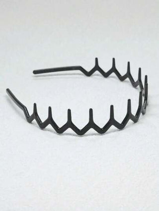 2 قطعة شريط شعر بلاستيكي على شكل موجات مسننة - عصابة شعر مانعة للانزلاق لارتداء أثناء المكياج، غسل الوجه ، السبا ، الحمام واستخدامات يومية ،إكسسوارات شعر عصرية للنساء والفتيات