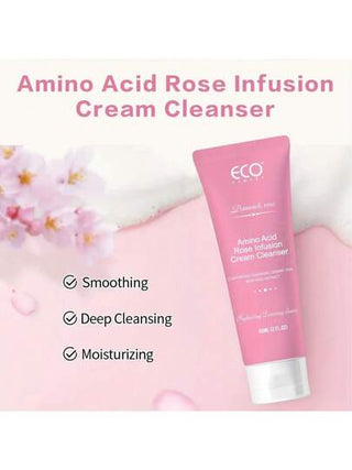 مجموعة منظف الوجه بحمض الأميني 2 قطعة، منظف وجه عميق التنظيف غير زيتي، منظف وجه للسيدات، غسول وجه رغوي لطيف للبشرة الدهنية والحساسة والمُيالة للحبوب - مرطب نباتي بالورد والجوز استخراج، ناعم ومرطب، كريم منظف بفقاعات كثيفة، سهل الشطف، 60مل *2