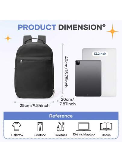 حقيبة الظهر للكمبيوتر المحمول للنساء ، حقيبة الظهر المدرسية للفتيات المتوسطة والثانوية والجامعة ، حقيبة ظهر مدرسية خفيفة للأولاد والبنات المراهقين ، حقيبة ظهر ذات سعة كبيرة للسفر مع حجيرة للكمبيوتر المحمول وجيوب لزجاجة الجانب