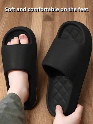 نعل حمام للرجال مريح ناعم ذو تصميم بسيط مع نقشة حلقات السمك سميك من مادة EVA خفيف الوزن مضاد للانزلاق ومضاد للرائحة، (الحجم يكون أصغر من المعتاد ، يوصى بطلب مقاس أكبر بمقاس أو مقاسين)