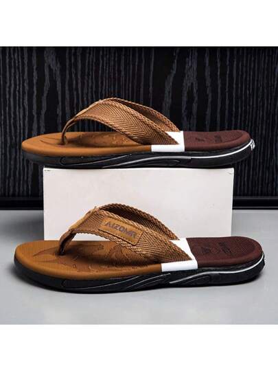 صنادل شاطئ للرجال عالية الجودة لصيف 2024، مضادة للإنزلاق، متينة، مضادة للروائح الكريهة، بتصميم الخف