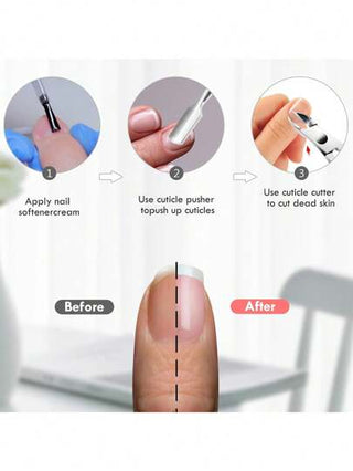 طقم من قطعتين، مقص استانلس لإزالة الجلد الميت، أداة مجموعة مناكير لإزالة الجلد الميت وتشكيل الأظافر