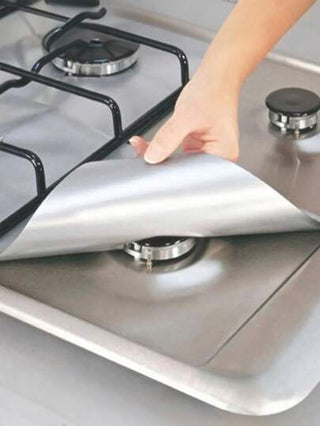 1/4/8 قطع من أغطية حماية سطح الموقد من السيول السوداء ، 3 قطع من فرشاة تنظيف موقد الغاز ، وسائد تنظيف قابلة للغسل ، بطانات حماية سطح الموقد ، وسائد مقاومة للحرارة ، أغطية حماية موقد الغاز من مادة PTFE ، مناسبة لمواقد الغاز المنزلية