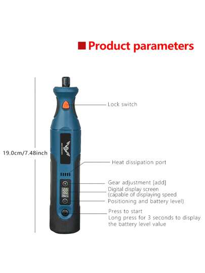 مجموعة أداة كهربائية دوارة قابلة لإعادة الشحن 2/12/15/50/179 قطعة ، 12 إعداد سرعة ، طاحونة دوارة لاسلكية مع شحن USB ، مناسبة للطحن والتلميع والنحت ، أعمال فنية DIY