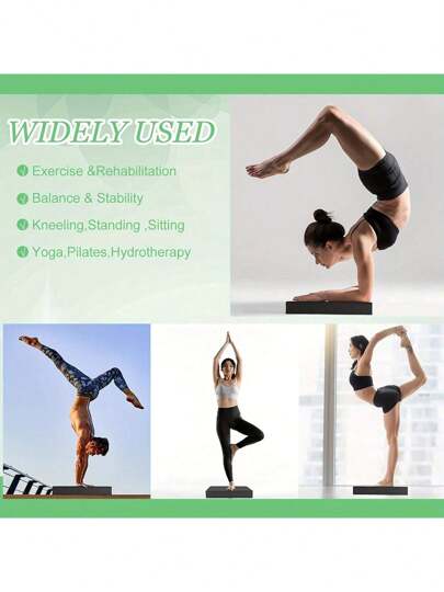 قطعة واحدة من وسادة التوازن للممارسة اليوغا، مقاومة للانزلاق ومتينة، توفر دعمًا ثابتًا، تمرن بشكل فعال التوازن وعضلات الجذع، تصميم إرجونوميكي، يناسب منحنى القدم، يعزز الاستقرار، مرن وناعم للغاية، يوفر الوسادة والصدمات، يحمي المفاصل