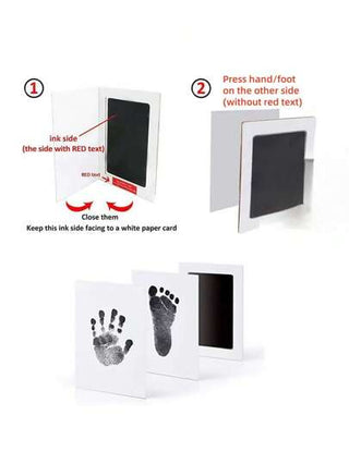 طقم بصمة راحة قدم الحيوات الأليفة مع وسادة حبر قابلة للتنظيف- هدية للكلاب والقطط ، هدية تذكارية بدون غسل وإطار صورة DIY سهل