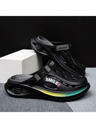 WANWEISI صنادل رجالية صيفية للمشي، احذية تنزه وحدائق سهلة الارتداء بتصميم مفتوح الأصبع ، من مادة EVA ذات لون واحد، لتجنب تعرض القدم للشمس أثناء الذهاب إلى الشاطئ