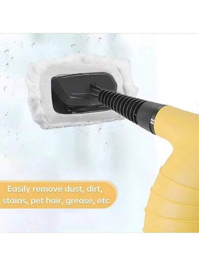 2/4/6 قطعة من أغطية قماش الميكروفايبر العام المناسبة لمنظفات البخار المحمولة باليد، قابلة للغسل واعادة الاستخدام والاستبدال، غطاء قماش الميكروفايبر الأبيض المناسب لمنظفات البخار المحمولة باليد، قماش قابل للغسل وإعادة الاستخدام، متوافق مع منتجات ستيم...