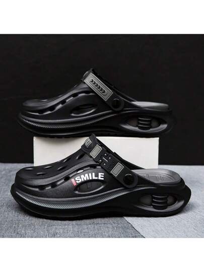 WANWEISI صنادل رجالية رياضية خفيفة وكلوغات، نعل مفتوح عصري للحدائق والشاطئ، صنادل ممشى مفتوحة الأصابع من الإيفا ذات لون واحد، للاستخدام الصيفي لشواطئ البحر وتجنب التعرض للشمس