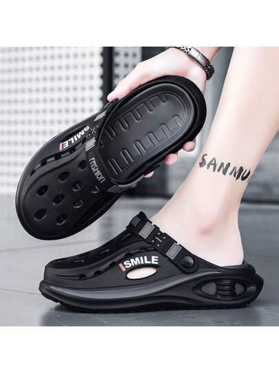 WANWEISI صنادل رجالية رياضية خفيفة وكلوغات، نعل مفتوح عصري للحدائق والشاطئ، صنادل ممشى مفتوحة الأصابع من الإيفا ذات لون واحد، للاستخدام الصيفي لشواطئ البحر وتجنب التعرض للشمس