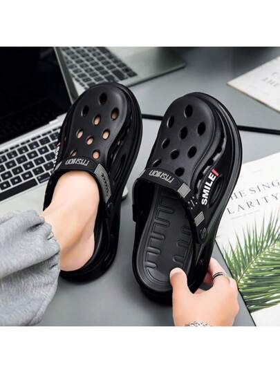 WANWEISI صنادل رجالية رياضية خفيفة وكلوغات، نعل مفتوح عصري للحدائق والشاطئ، صنادل ممشى مفتوحة الأصابع من الإيفا ذات لون واحد، للاستخدام الصيفي لشواطئ البحر وتجنب التعرض للشمس