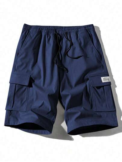 3 حزمة شورت رجالي 5 بوصة خفيف الوزن وبتصميم حمالة السراويل القصيرة للبضائع، خصر سحاب، صيفي كاجوال للخارج والجيم والرياضة، مع جيوب مائلة