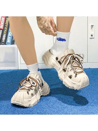 صنادل صيفية أنيقة للرجال - شبشب أزواج سميك الأحذية الراحة فائقة ، مصنوعة من مادة EVA القابلة للتنفس ،مناسبة للارتداء في الخارج والشاطئ وطوال العام ذو إصبع مفتوح