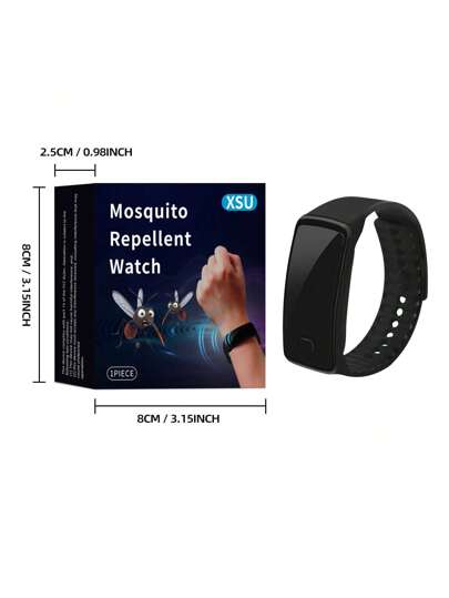 قطعة واحدة سوار كلاسيكي طارد البعوض، شريط معصم أنيق مناسب للأنشطة الخارجية والسير في الغابات والتنزه، طارد إلكتروني للحشرات، سوار رياضي طارد البعوض للرجال، جهاز منزلي هادئ طارد البعوض، ساعة حزب طارد البعوض، سوار متنوع طارد البعوض للنساء، تصميم حديث، قابل