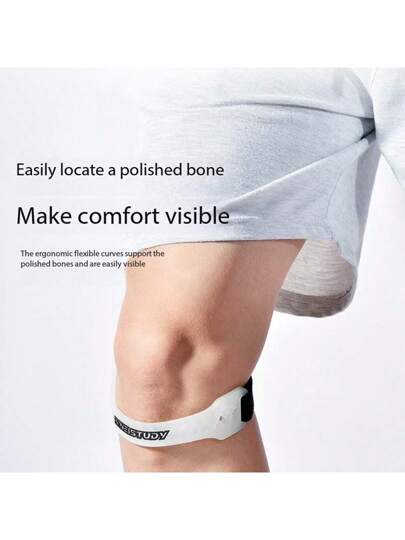 1 قطعة من دعامة الركبة الرياضية من البي في سي لسيدات ركوب الحبل والرجال اللياقة البدنية، وقاية الركبة للتنزه والكرة الطائرة والركض