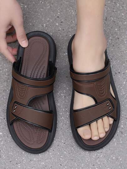 شبشب خفيف الوزن للرجال للخارج، شبشب شاطئ مانع للانزلاق