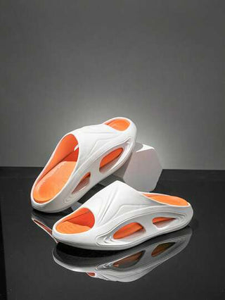 نعال سميكة من EVA للنساء باللون الأسود، صندل منزلي كاجوال خفيف الوزن مضاد للانزلاق، مناسب للشارع والشاطئ في الصيف