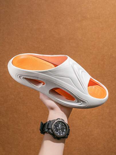 نعال سميكة من EVA للنساء باللون الأسود، صندل منزلي كاجوال خفيف الوزن مضاد للانزلاق، مناسب للشارع والشاطئ في الصيف