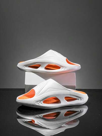 نعال سميكة من EVA للنساء باللون الأسود، صندل منزلي كاجوال خفيف الوزن مضاد للانزلاق، مناسب للشارع والشاطئ في الصيف