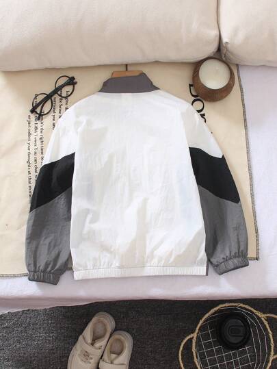 معطف طويل الأكمام مع حلقة عنق الصبي، من قماش مريح وموضة كاجوال رائعة، مناسب للأولاد والمدرسة، للربيع والصيف