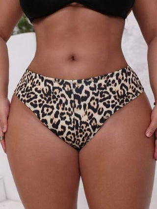 Swim SXY بكيني قاع الفهد بتصميم مثلث لحريمي مقاسات كبيرة