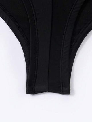 Swim Vcay بيكيني بقطعتين لحجم كبير للنساء، سادة اللون