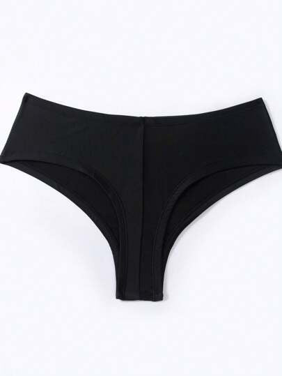 Swim Vcay بيكيني بقطعتين لحجم كبير للنساء، سادة اللون