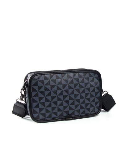 حقيبة كتف كروس بودي بتصميم متعدد الوظائف مقاومة للماء مناسبة للذهاب للجامعة أو العمل أو السفر. من جلد البولي يوريثان بتصميم عصري رجالي مناسب كهدية للطالب أو الشاب