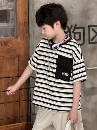 DAZY قميص من القطن للأولاد كبار الحجم للخريف